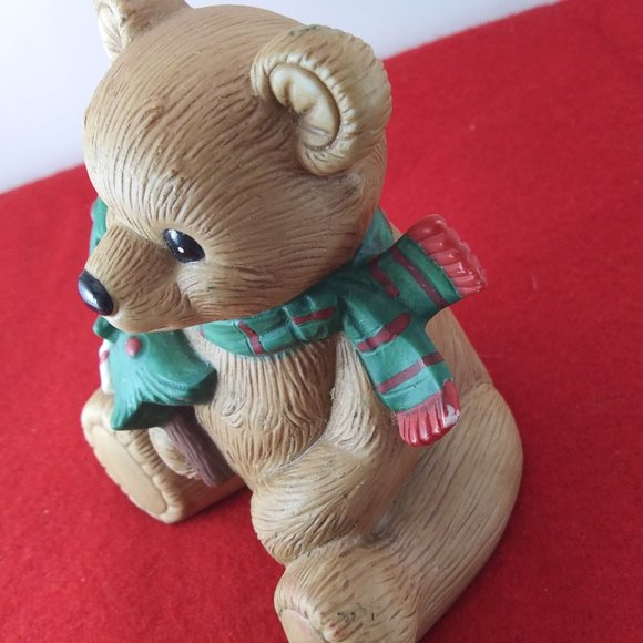 Vintage Holiday ceramic bears by Homco Japan - Picture 7 of 14